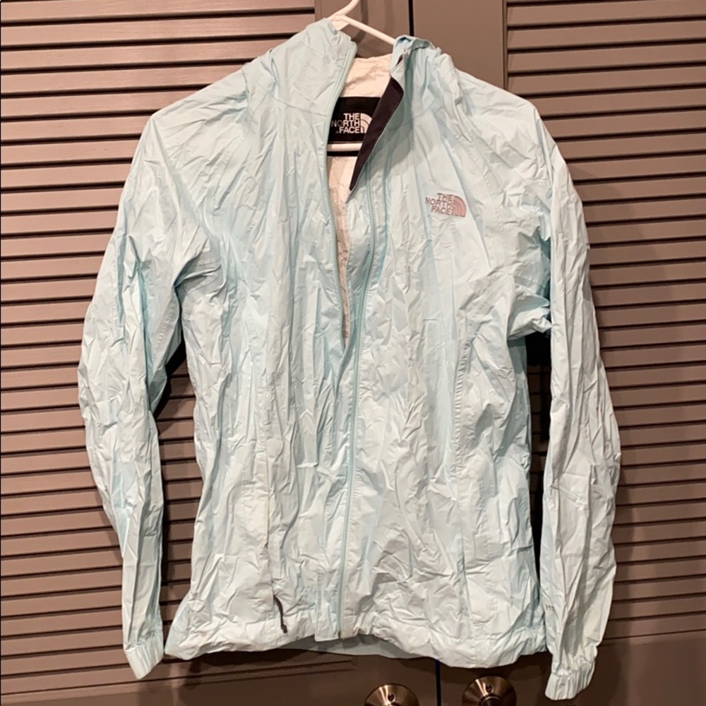 North Face sky blue shell